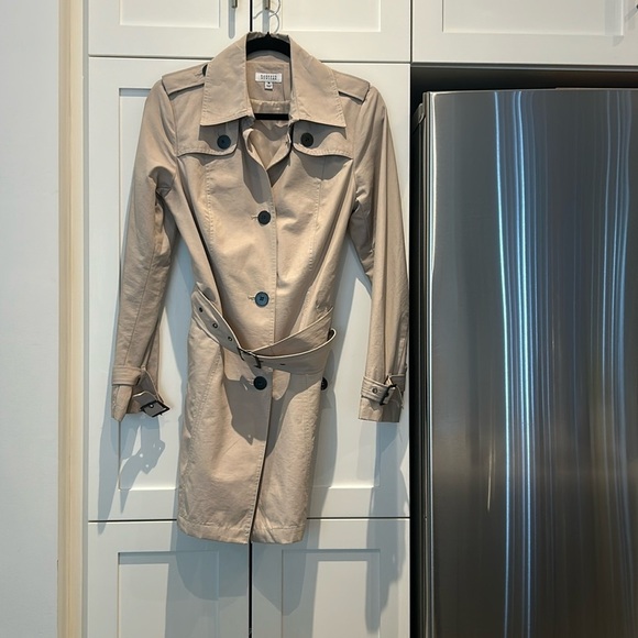 Barney’s New York 3/4 Trench Coat Tan Women Size M - Picture 10 of 16